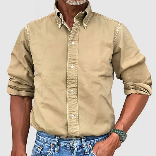 MaisonVirel-Paris | CHEMISE À MANCHES LONGUES ANTI-PLIS POUR HOMME