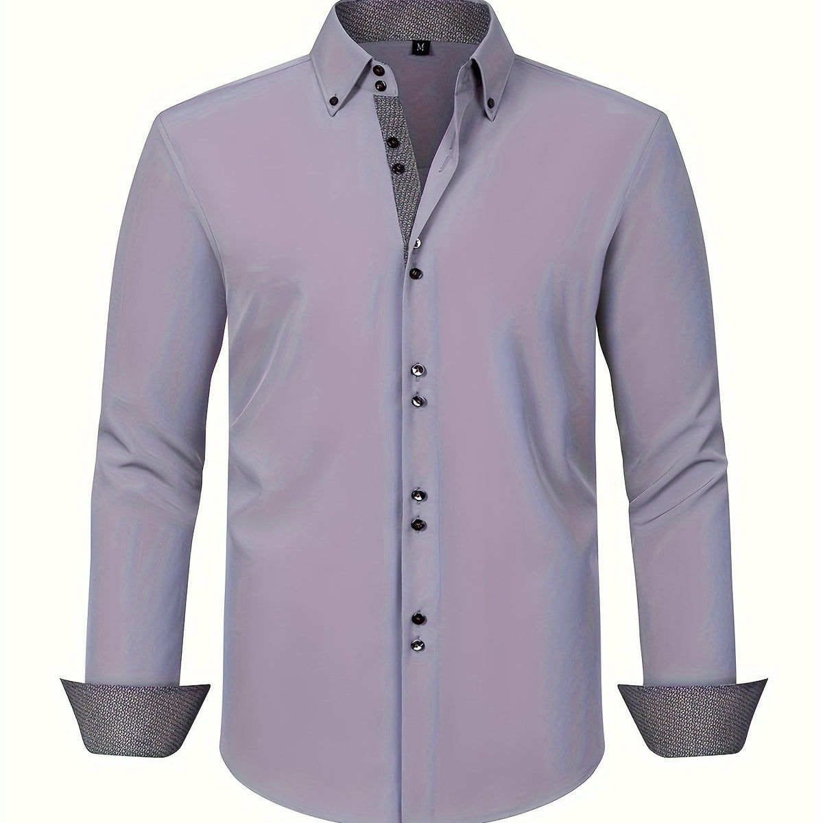 DELACROIX | CHEMISE ÉLÉGANTE LÉGÈRE AVEC DÉTAILS CONTRASTÉS
