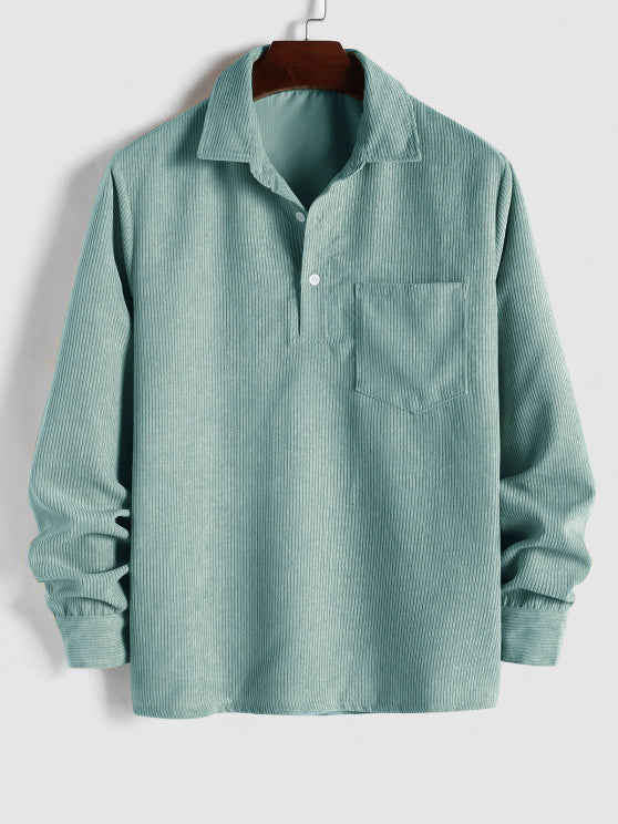 MaisonVirel-Paris | CHEMISE MANCHES LONGUES DEMI-BOUTONS POUR HOMME