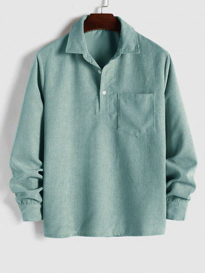 MaisonVirel-Paris | CHEMISE MANCHES LONGUES DEMI-BOUTONS POUR HOMME