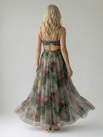 MaisonVirel-Paris| Robe Maxi à Enveloppe Douce Isel
