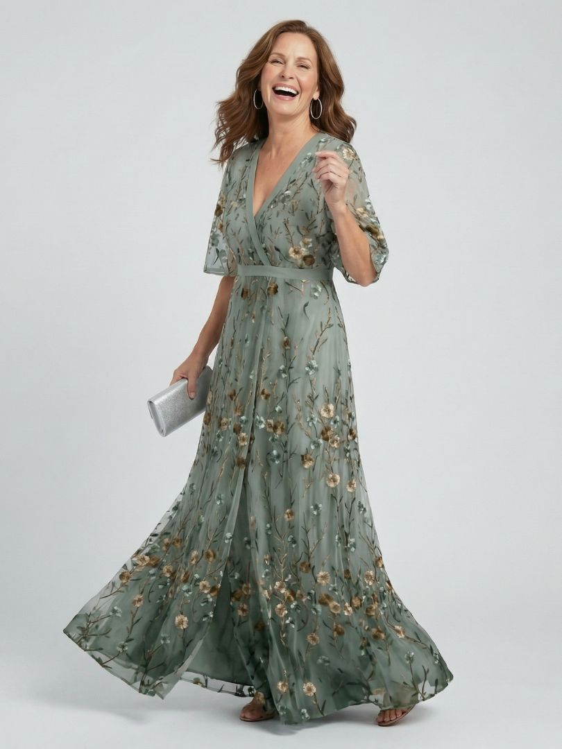 MaisonVirel-Paris | Robe Maxi Halter Bloom Flow Selora
