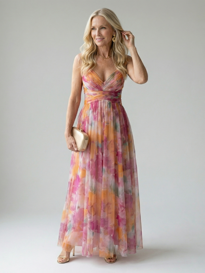 MaisonVirel-Paris| Robe Maxi à Enveloppe Douce Isel