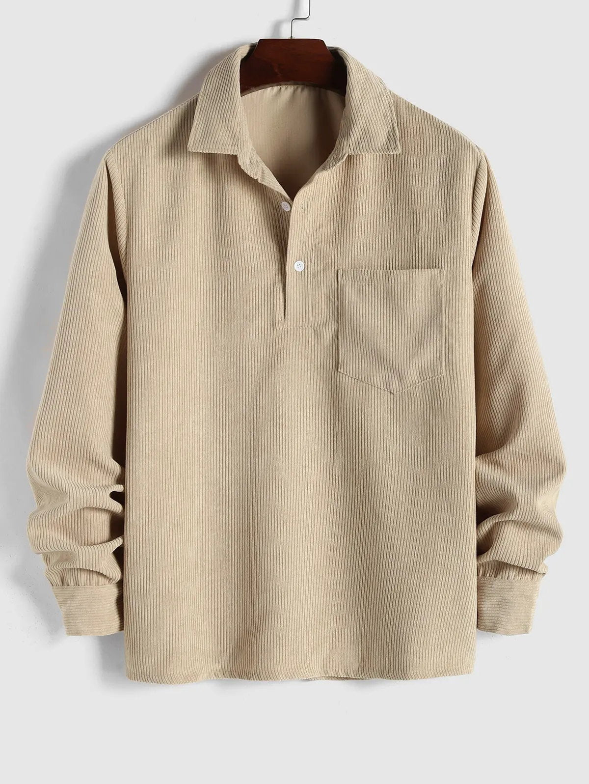 MaisonVirel-Paris | CHEMISE MANCHES LONGUES DEMI-BOUTONS POUR HOMME