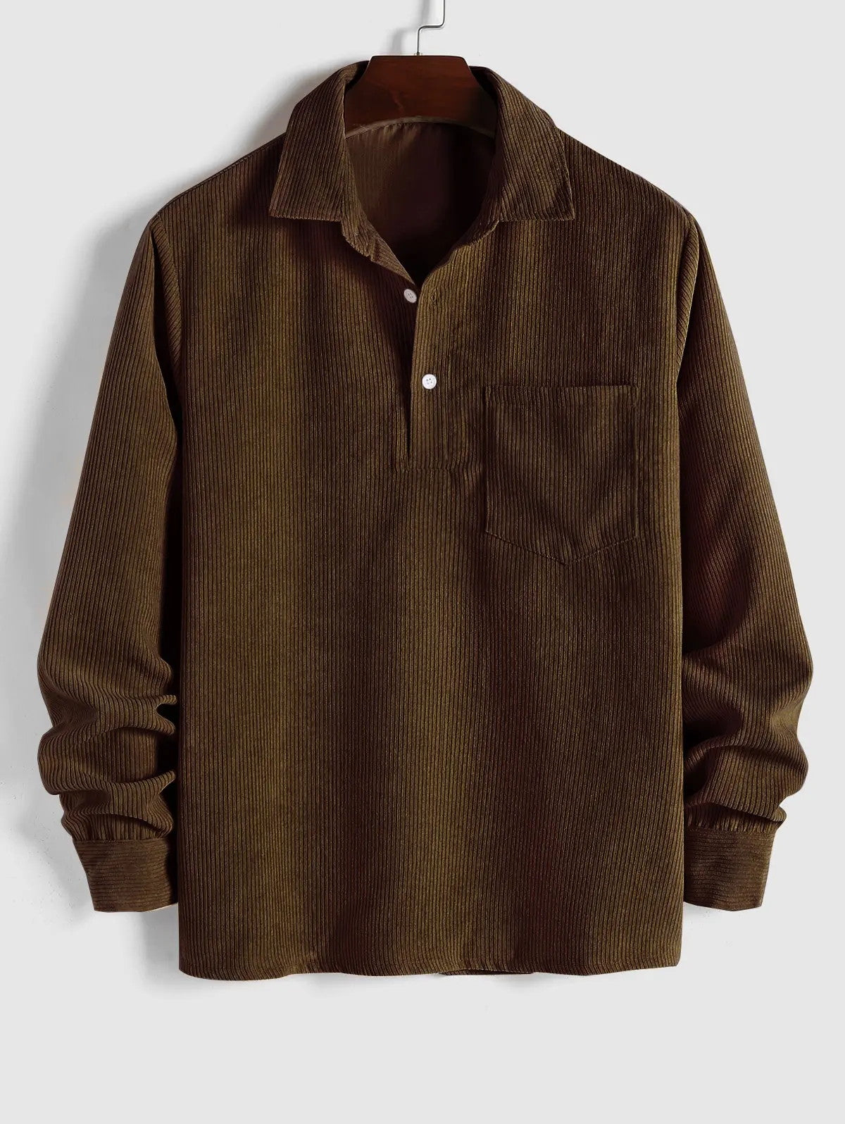 MaisonVirel-Paris | CHEMISE MANCHES LONGUES DEMI-BOUTONS POUR HOMME