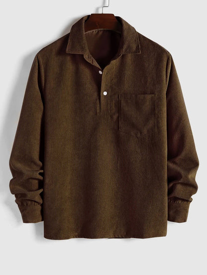 MaisonVirel-Paris | CHEMISE MANCHES LONGUES DEMI-BOUTONS POUR HOMME