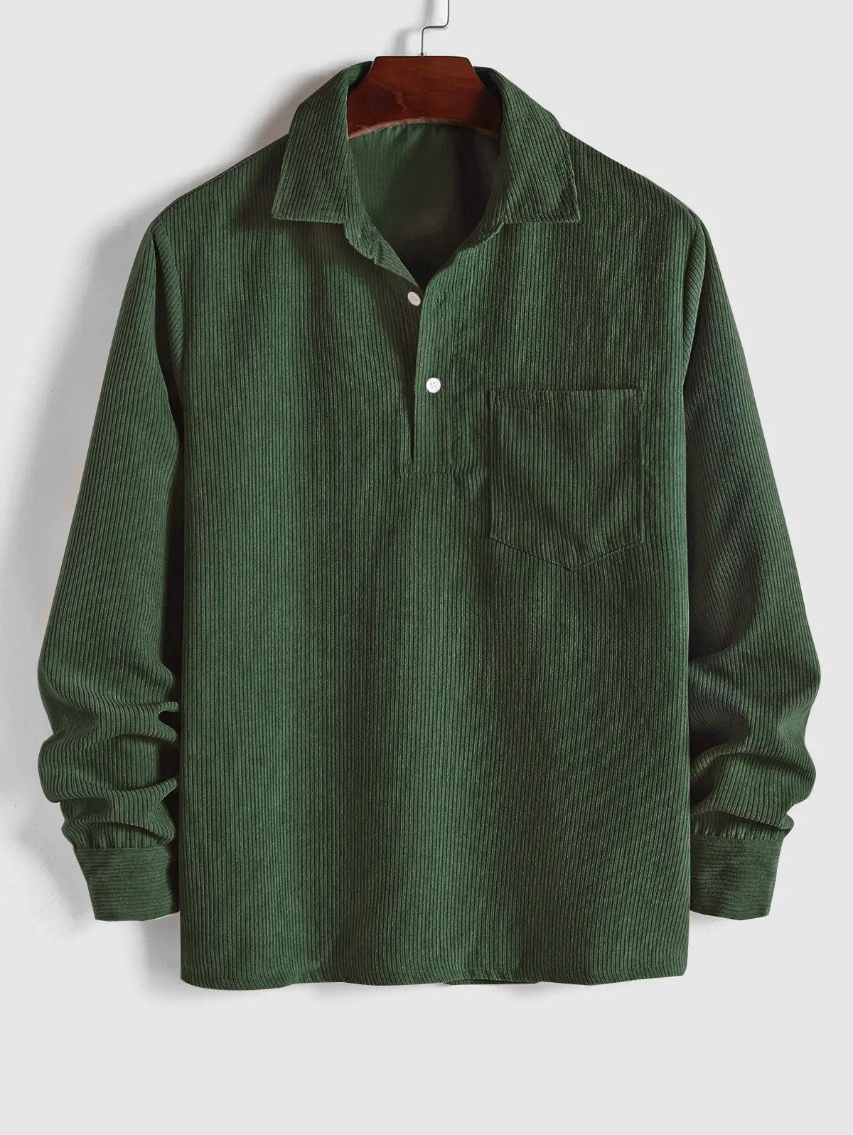 MaisonVirel-Paris | CHEMISE MANCHES LONGUES DEMI-BOUTONS POUR HOMME