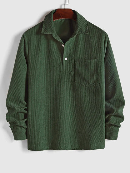 MaisonVirel-Paris | CHEMISE MANCHES LONGUES DEMI-BOUTONS POUR HOMME