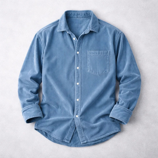 MaisonVirel-Paris | CHEMISE CLASSIQUE EN VELOURS CÔTELÉ POUR HOMMES