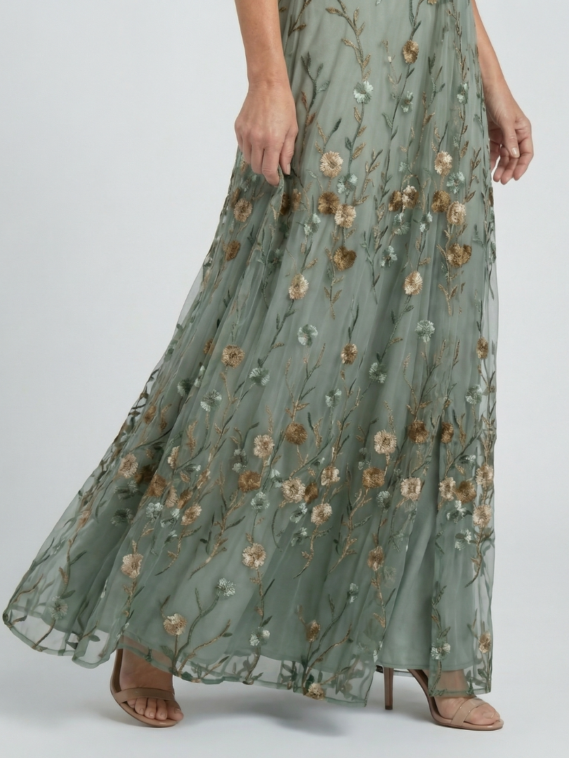 MaisonVirel-Paris | Robe Maxi Halter Bloom Flow Selora