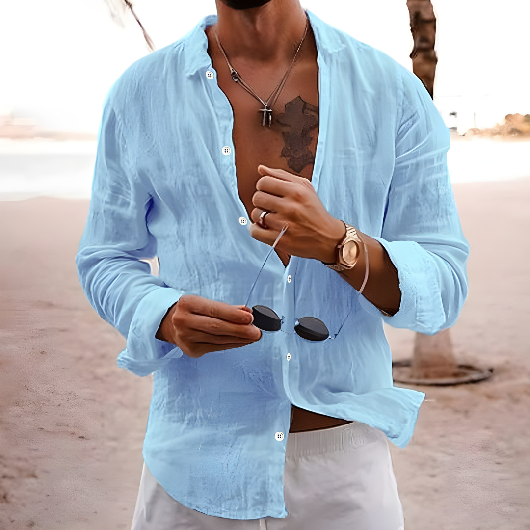 MaisonVirel-Paris | CHEMISE D'ÉTÉ EN COTON NATUREL