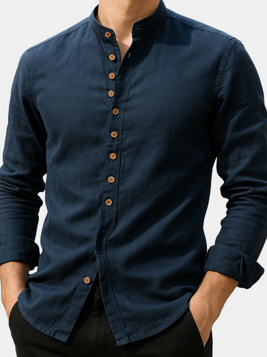 MaisonVirel-Paris| CHEMISE EN LIN ET COTON POUR HOMME