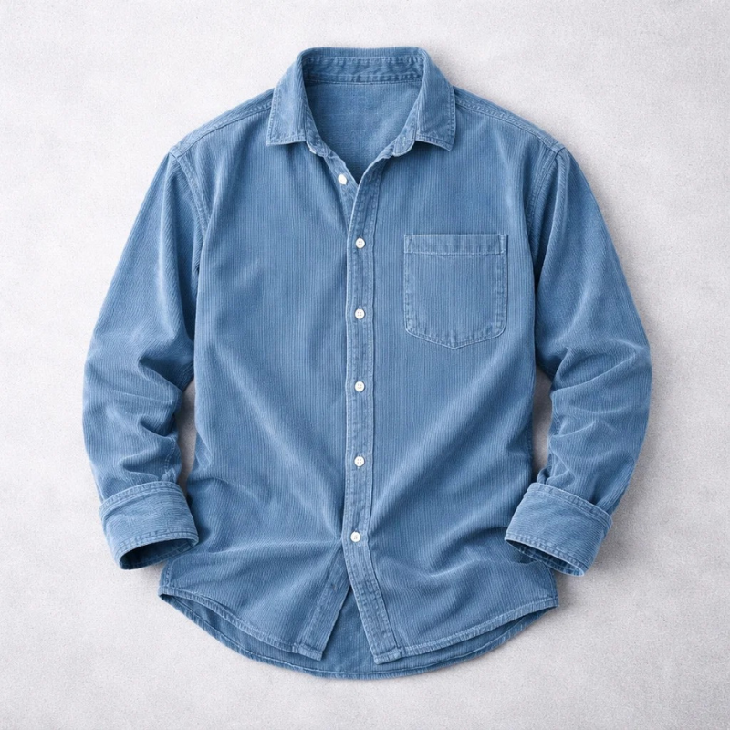 MaisonVirel-Paris | CHEMISE CLASSIQUE EN VELOURS CÔTELÉ POUR HOMME