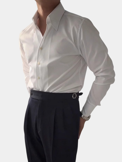 MaisonVirel-Paris | CHEMISE ATHLÉTIQUE ITALIENNE POUR HOMME EN BAMBOU