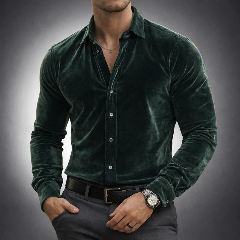 MaisonVirel-Paris | CHEMISE EN VELOURS POUR HOMME