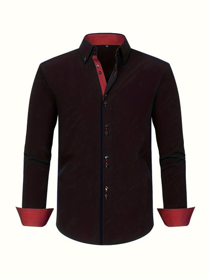 DELACROIX | CHEMISE ÉLÉGANTE LÉGÈRE AVEC DÉTAILS CONTRASTÉS