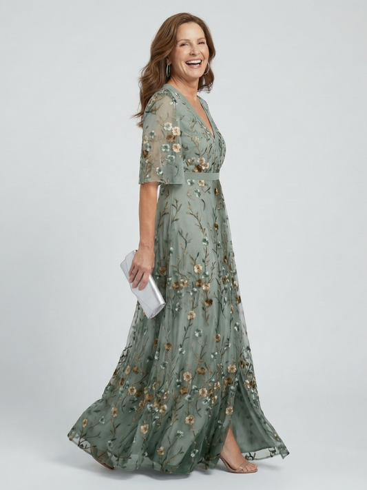 MaisonVirel-Paris | Robe Maxi Halter Bloom Flow Selora
