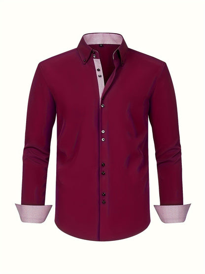 DELACROIX | CHEMISE ÉLÉGANTE LÉGÈRE AVEC DÉTAILS CONTRASTÉS