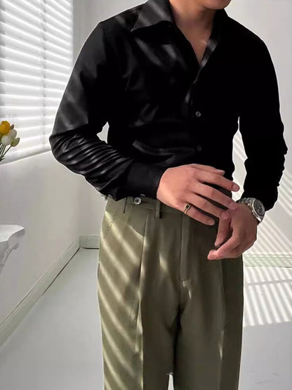 MaisonVirel-Paris | CHEMISE ATHLÉTIQUE ITALIENNE POUR HOMME EN BAMBOU