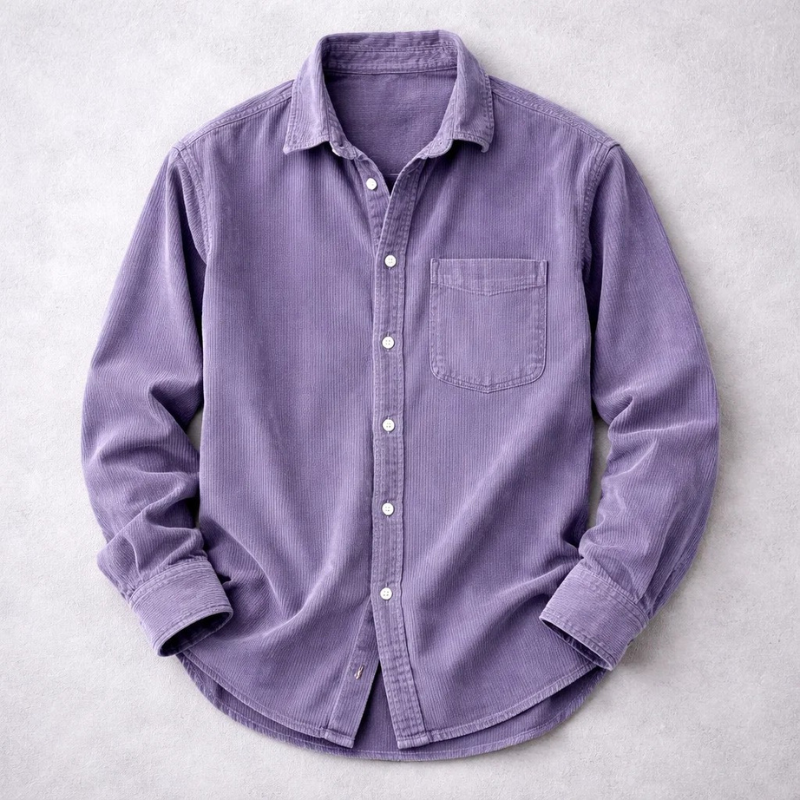 MaisonVirel-Paris | CHEMISE CLASSIQUE EN VELOURS CÔTELÉ POUR HOMME