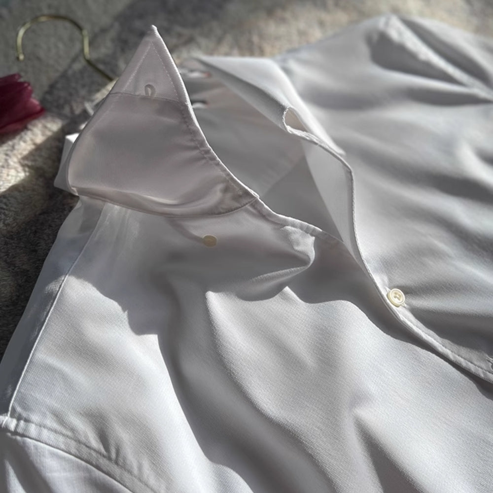 MaisonVirel-Paris | CHEMISE ATHLÉTIQUE ITALIENNE POUR HOMME EN BAMBOU
