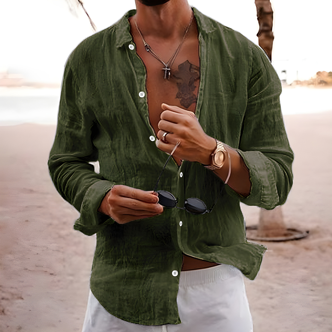 MaisonVirel-Paris | CHEMISE D'ÉTÉ EN COTON NATUREL