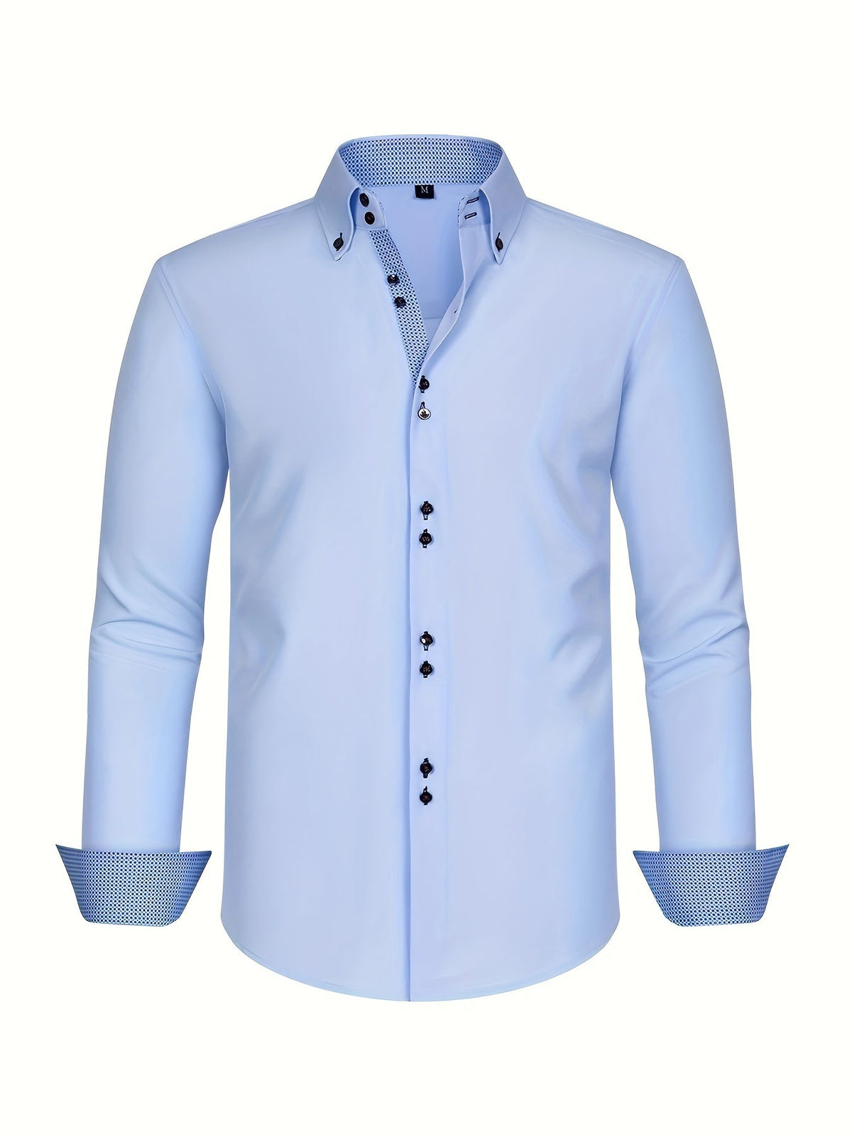 DELACROIX | CHEMISE ÉLÉGANTE LÉGÈRE AVEC DÉTAILS CONTRASTÉS
