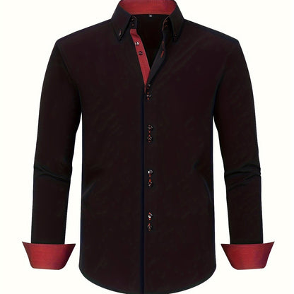 DELACROIX | CHEMISE ÉLÉGANTE LÉGÈRE AVEC DÉTAILS CONTRASTÉS