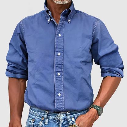 MaisonVirel-Paris | CHEMISE À MANCHES LONGUES ANTI-PLIS POUR HOMME