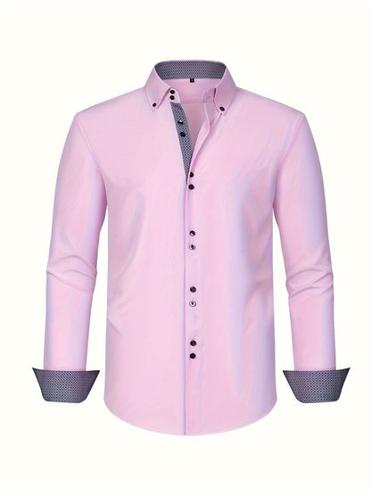 DELACROIX | CHEMISE ÉLÉGANTE LÉGÈRE AVEC DÉTAILS CONTRASTÉS