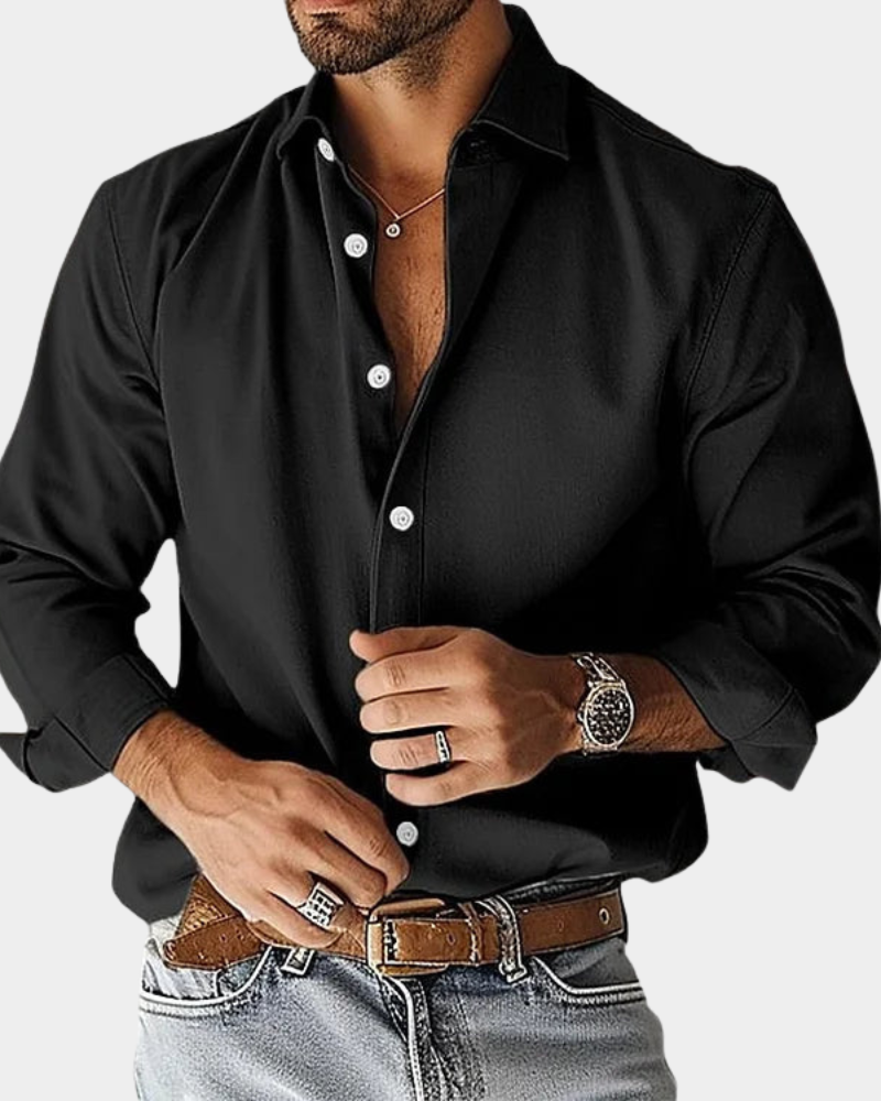 MaisonVirel-Paris | CHEMISE BOUTONNÉE ÉTIREMENT COUPE SLIM POUR HOMME