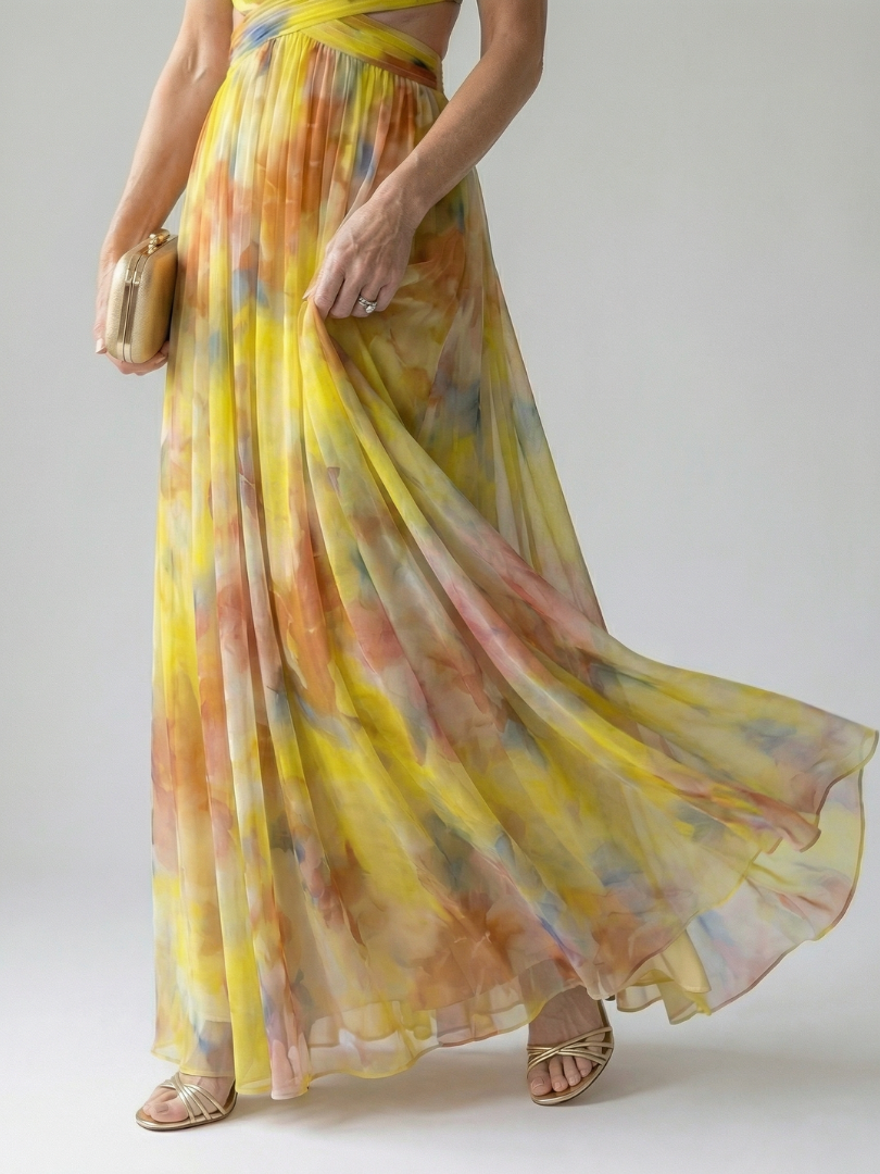 MaisonVirel-Paris| Robe Maxi à Enveloppe Douce Isel
