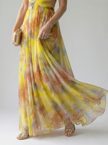 MaisonVirel-Paris| Robe Maxi à Enveloppe Douce Isel