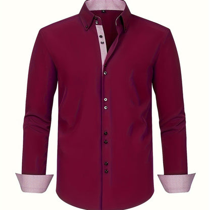 DELACROIX | CHEMISE ÉLÉGANTE LÉGÈRE AVEC DÉTAILS CONTRASTÉS