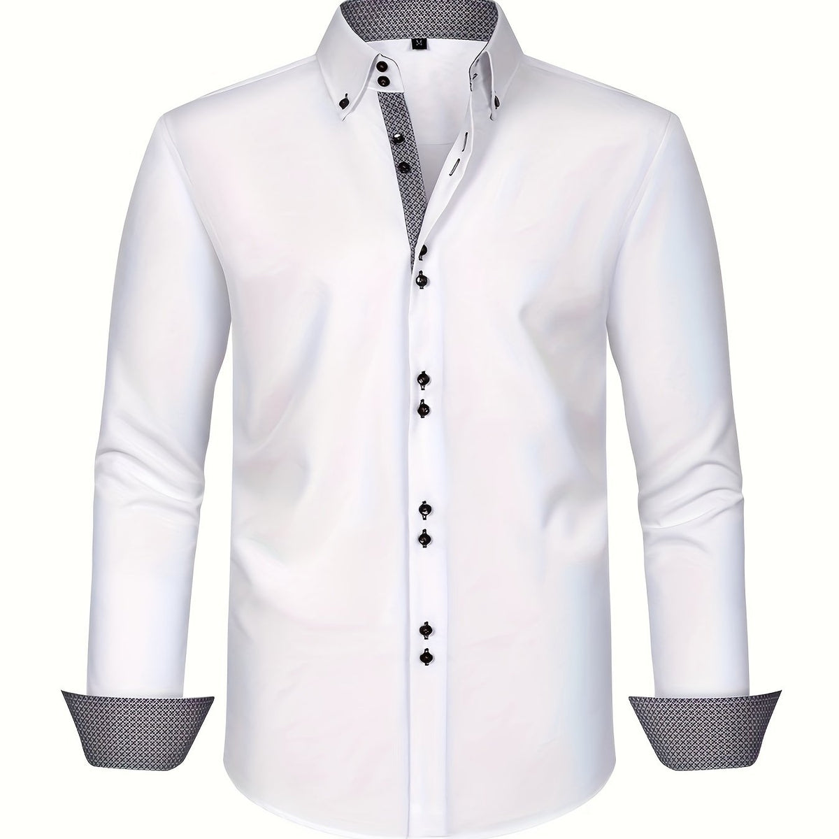 DELACROIX | CHEMISE ÉLÉGANTE LÉGÈRE AVEC DÉTAILS CONTRASTÉS
