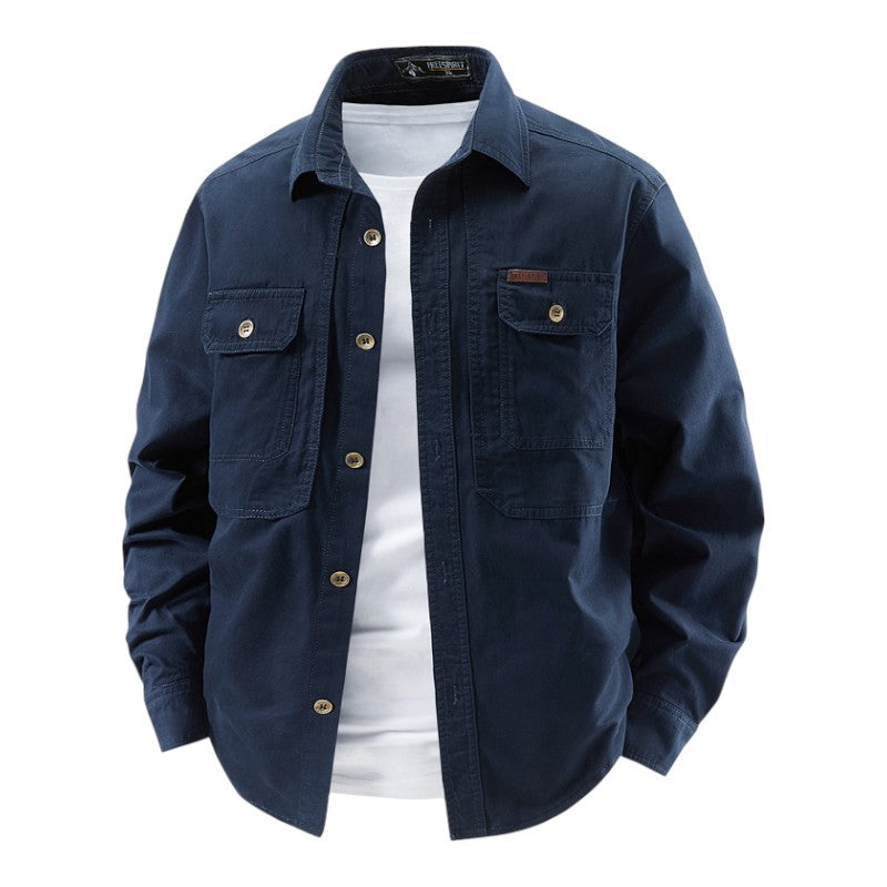 MaisonVirel-Paris | CHEMISE UTILITAIRE À MANCHES LONGUES POUR HOMME