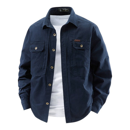 MaisonVirel-Paris | CHEMISE UTILITAIRE À MANCHES LONGUES POUR HOMME