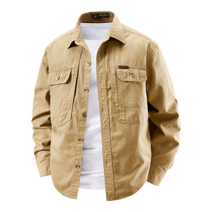 MaisonVirel-Paris | CHEMISE UTILITAIRE À MANCHES LONGUES POUR HOMME