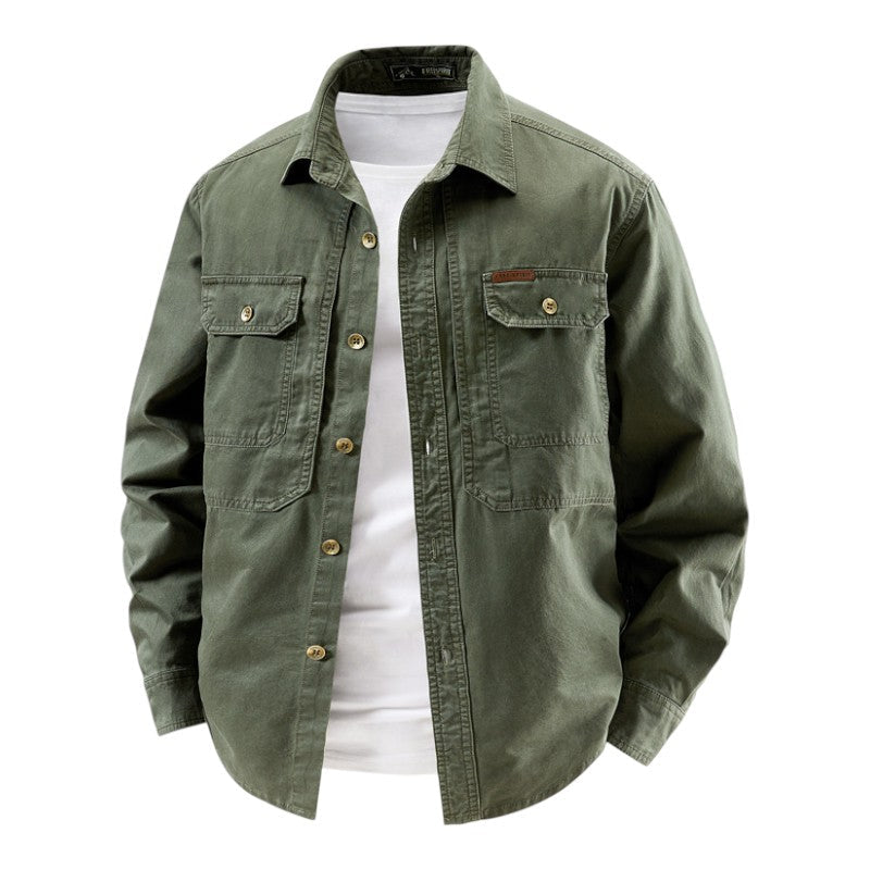 MaisonVirel-Paris | CHEMISE UTILITAIRE À MANCHES LONGUES POUR HOMME