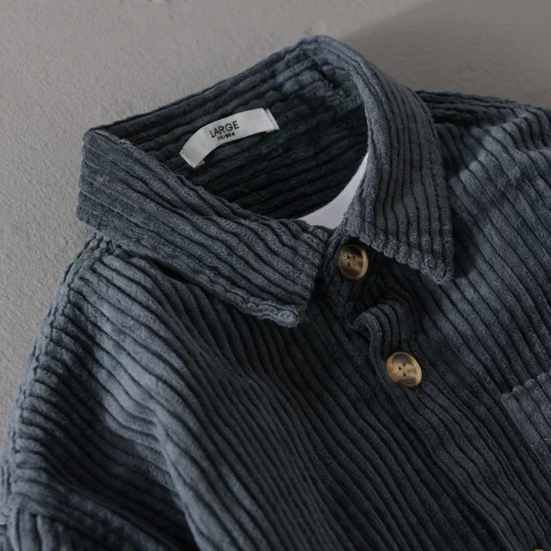 MaisonVirel-Paris | CHEMISE EN VELOURS CÔTELÉ POUR HOMME