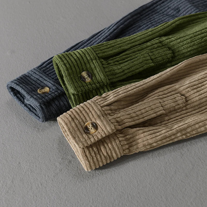 MaisonVirel-Paris | CHEMISE EN VELOURS CÔTELÉ POUR HOMME