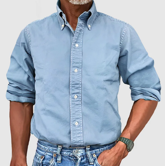 MaisonVirel-Paris | CHEMISE À MANCHES LONGUES ANTI-PLIS POUR HOMME