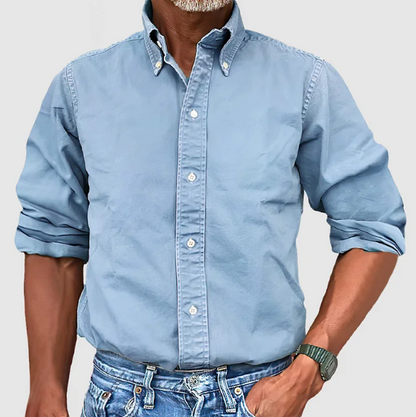 MaisonVirel-Paris | CHEMISE À MANCHES LONGUES ANTI-PLIS POUR HOMME