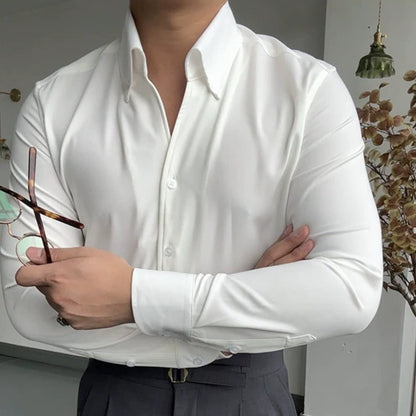MaisonVirel-Paris | CHEMISE ATHLÉTIQUE ITALIENNE POUR HOMME EN BAMBOU