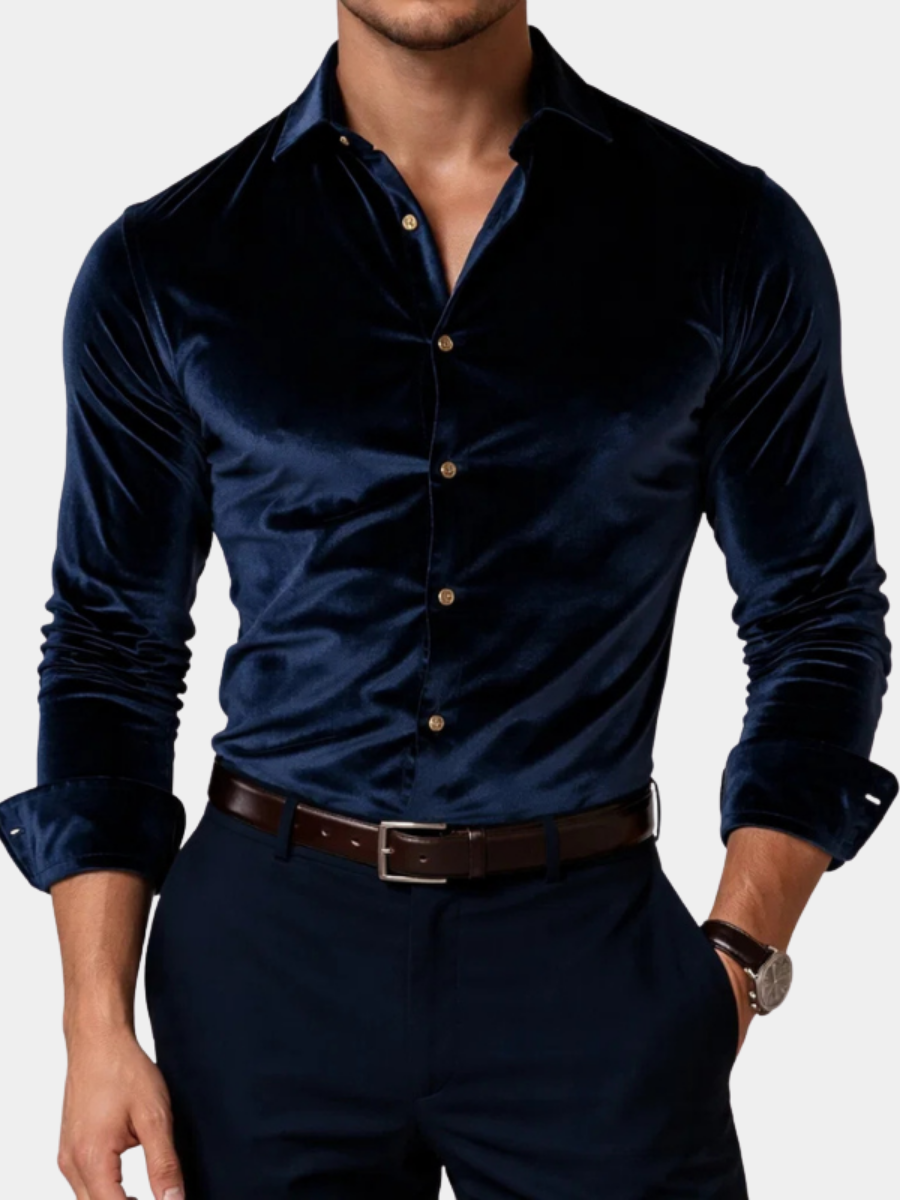 MaisonVirel-Paris | CHEMISE EN VELOURS POUR HOMME