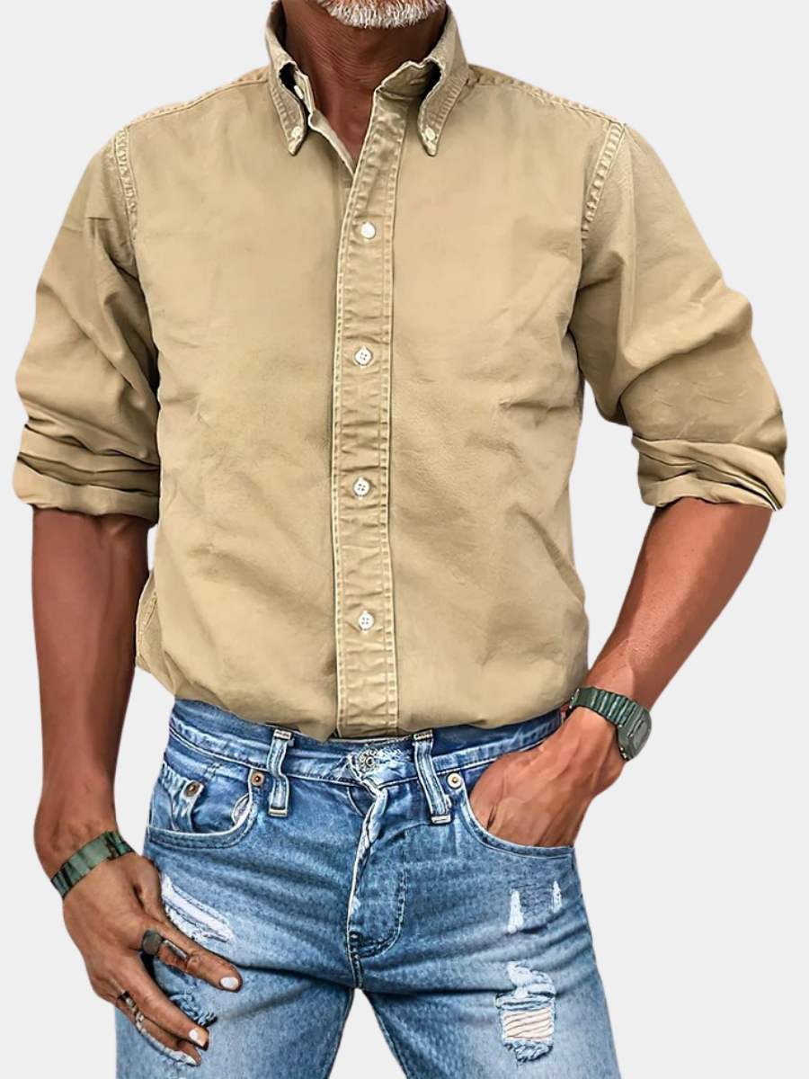 MaisonVirel-Paris | CHEMISE À MANCHES LONGUES ANTI-PLIS POUR HOMME