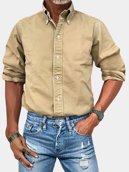MaisonVirel-Paris | CHEMISE À MANCHES LONGUES ANTI-PLIS POUR HOMME
