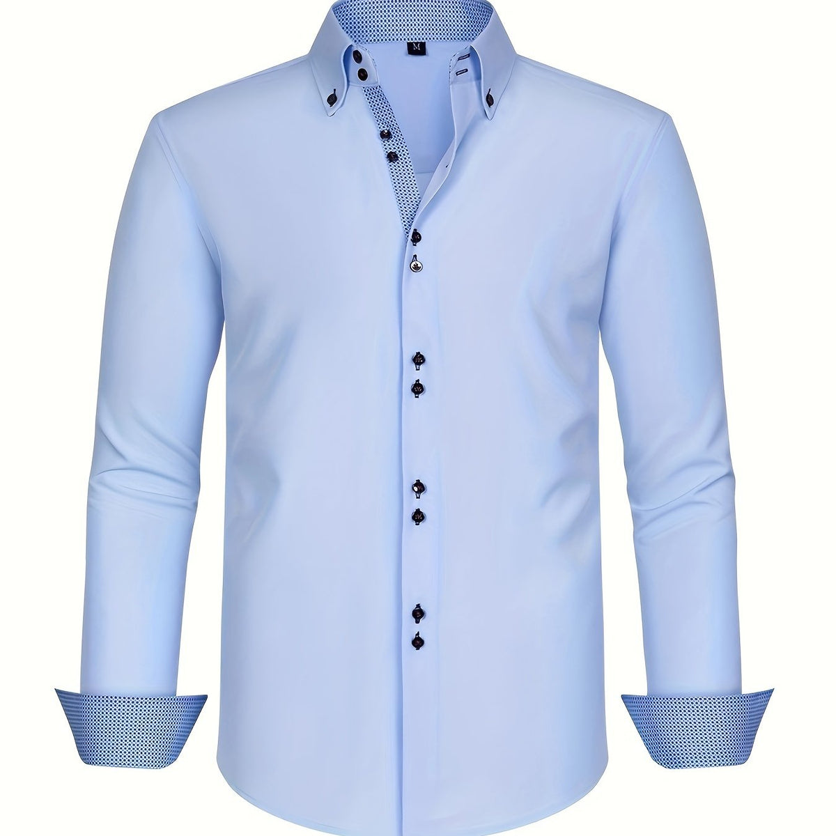 DELACROIX | CHEMISE ÉLÉGANTE LÉGÈRE AVEC DÉTAILS CONTRASTÉS