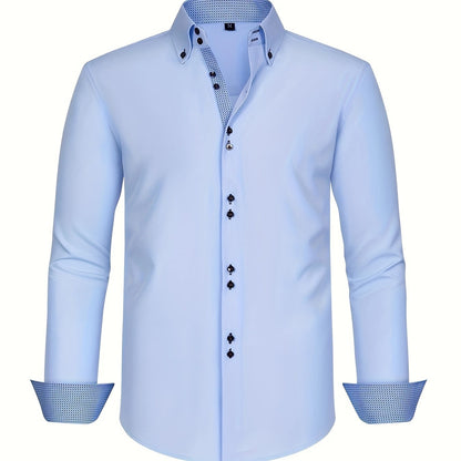 DELACROIX | CHEMISE ÉLÉGANTE LÉGÈRE AVEC DÉTAILS CONTRASTÉS