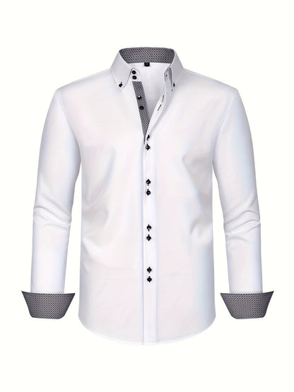 DELACROIX | CHEMISE ÉLÉGANTE LÉGÈRE AVEC DÉTAILS CONTRASTÉS